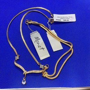 Charter Club Necklace Monet Bracelet Gold Tone NWT
